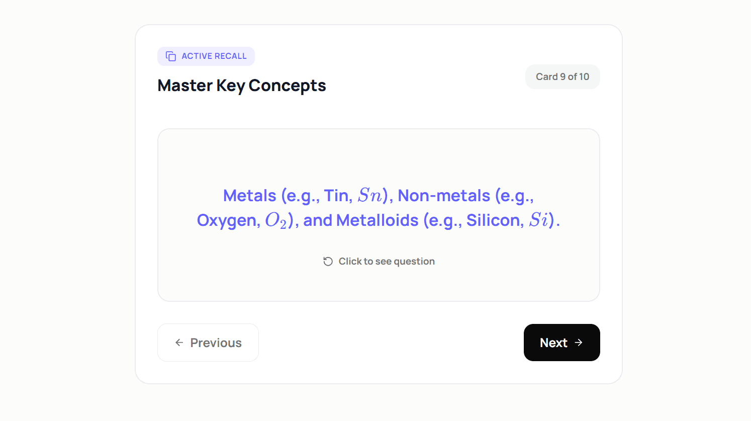 Flashcards Interface 1